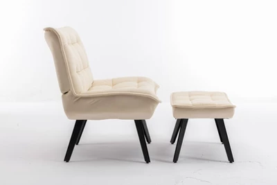 Modern Accent Leisure Chair With Ottoman-ModernLuxe 7 Modern Accent Leisure Chair With Ottoman-ModernLuxe - Image 5