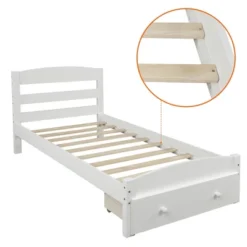 Twin Size Wood Platform Bed Frame With Storage Drawer And Slat Support-ModernLuxe -ModernLuxe GUEST 4a135a7a 0d84 453d a2ab 256dcc1f33f5