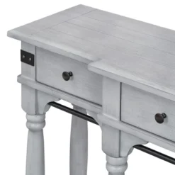 Vintage Style 60" Console Table With Storage Drawers And Bottom Shelf - ModernLuxe -ModernLuxe GUEST 4b68f105 39d0 4114 a5e3 39ea479de46f