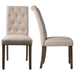 Set Of 2 Aristocratic Solid Wood Tufted Dining Chair-ModernLuxe -ModernLuxe GUEST 4bf3751f a2bc 4270 a12f 3e10d5593fe1