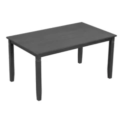 6 PCS Farmhouse Wood Dining Table Set With Table And Upholstered Chairs-ModernLuxe -ModernLuxe GUEST 4c705a74 8ef0 4bd1 9763 b83d4af57175