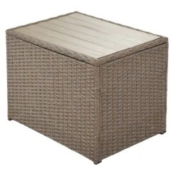 Outdoor Patio 6-Piece PE Wicker Sectional Sofa With 2 Coffee Tables, Brown Wicker + Beige Cushions - ModernLuxe -ModernLuxe GUEST 4d0a1752 026a 4a0f 8b96 2d36d1556a77