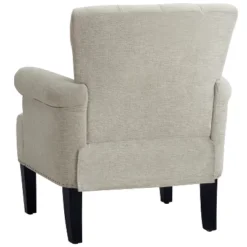 Accent Rivet Tufted Polyester Armchair-ModernLuxe -ModernLuxe GUEST 4d45d298 1ef5 4af9 92f3 6fc4fa0d89c0