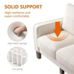 75" Modern Living Room Furniture Fabric Sofa - ModernLuxe -ModernLuxe GUEST 4d7179dd e9a2 41d2 a863 57bbd5ac3d08