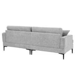 80.7" Modern Upholstered Loveseat Sofa With Metal Legs And 2 Pillows-ModernLuxe -ModernLuxe GUEST 4db6c6de b9b9 406e a653 fae1b3a7cd5f