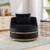 360 Degree Swivel Accent Chair, Velvet Upholstered Barrel Chair With Cushion-ModernLuxe -ModernLuxe GUEST 4deef381 c906 45c4 8392 8a7c6c32d8cd