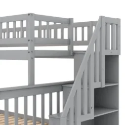 Twin Over Full Bunk Bed With Trundle Bed And Staircase-ModernLuxe -ModernLuxe GUEST 4e6b2bb7 46e2 4eab af24 5cb049aa7c14 1