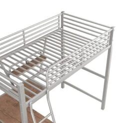 Twin Size Loft Metal Bed With Desk And Shelves - ModernLuxe -ModernLuxe GUEST 4f1d86c2 23d8 4f3f b3fd cda2ce9c9e99