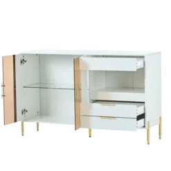 Modern Storage Cabinets With Acrylic Doors And Adjustable Shelves-ModernLuxe -ModernLuxe GUEST 509d0e0a 1b53 49d5 a35f 28e65ffede0a
