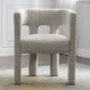 Contemporary Designed Upholstered Accent Chair With Curved Backrest, Wood Dining Chair-ModernLuxe 2 Contemporary Designed Upholstered Accent Chair With Curved Backrest, Wood Dining Chair-ModernLuxe -ModernLuxe GUEST 51852a0a 47bf 4703 9645 2073a2b2e616