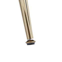 29.5" Modern Chenille Accent Armchair With Gold Metal Legs And Throw Pillow - ModernLuxe -ModernLuxe GUEST 53ada8a7 d93d 40c7 9158 cd7979439e9a