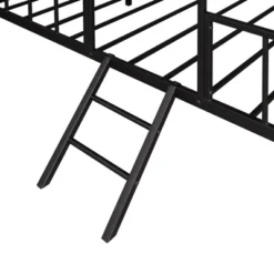 Twin Size Metal House Bed Frame With Slatted Support-ModernLuxe -ModernLuxe GUEST 53cef4dc 788f 4e71 840d 8e78999e83b3