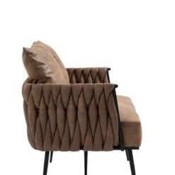 Modern Accent Metal Frame Tufted Sofa With Arms - ModernLuxe 16 Modern Accent Metal Frame Tufted Sofa With Arms - ModernLuxe -ModernLuxe GUEST 55115e7b e60e 4ea9 83c1 e2c4e05bd33d