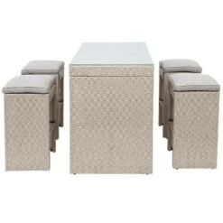 5-piece Patio Rattan Bar Dining Table Set With 4 Stools-ModernLuxe 18 5-piece Patio Rattan Bar Dining Table Set With 4 Stools-ModernLuxe -ModernLuxe GUEST 55fc0a07 5364 46c1 a71e 302858b4a6ff