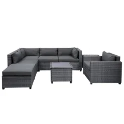 8 PCS Patio Outdoor Rattan Sectional Sofa Set Seating Group With Cushions-ModernLuxe -ModernLuxe GUEST 58a66af3 4c1e 4e8e b65a 225c3f249a15