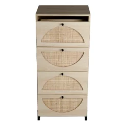 Set Of 2, Natural Rattan Cabinets With 4 Drawers - ModernLuxe -ModernLuxe GUEST 5985957b ab38 4291 bec7 05cc49596c2c