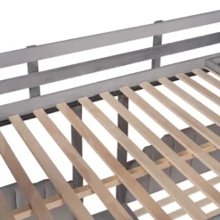 Full Over Twin & Twin Bunk Bed, Velvet Triple Bunk Bed With Drawers And Guardrails-ModernLuxe -ModernLuxe GUEST 59f1aac0 b75b 4748 8ddd f4951e57ddac