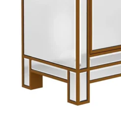 Modern Mirrored Nightstand With 1 Door, Silver - ModernLuxe -ModernLuxe GUEST 5ac14e7d 800e 406d 8fb2 75ebd596788c