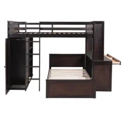 Loft Bed With Stand-Alone Bed, Shelves, Desk And Wardrobe - ModernLuxe -ModernLuxe GUEST 5b7eb66e 9f44 4702 afc6 bcfa78de4f8e