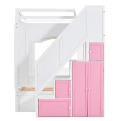 Full Over Full Bunk Bed With Trundle, Stairs, Ladders And Storage Cabinet-ModernLuxe -ModernLuxe GUEST 5cdbbf3e 5ba6 42a0 8ca9 7d543c89966b
