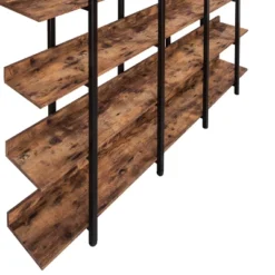 5 Tier Bookshelf Retro Industrial Style Open Storage Display Rack - ModernLuxe -ModernLuxe GUEST 5d1056f3 c5c9 4783 8653 180626e47b4c