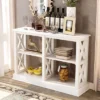 Accent Console Table With 3-Tier Open Storage Spaces-ModernLuxe -ModernLuxe GUEST 5d63133d e571 4ef1 9725 17d03f51f285