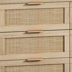 43.31" 6-Drawer Rattan Storage Cabinet For Living Room And Bedroom - ModernLuxe -ModernLuxe GUEST 5df61ba2 676b 47b4 bcd5 380f6c1f4cf6