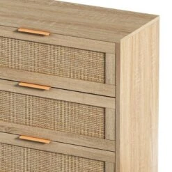 6-Drawer Rattan Dresser For Living Room And Bedroom, Natural - ModernLuxe -ModernLuxe GUEST 5e2620ff 0499 4212 8944 fc6c62fe2cc7