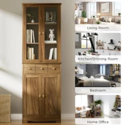 3-Tier Modern Home Office Large Storage Bookshelf, Natural - ModernLuxe -ModernLuxe GUEST 5eadc97a a9fa 4baa 9455 67e15dcf3a5b