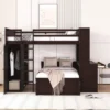 Loft Bed With Stand-Alone Bed, Shelves, Desk And Wardrobe - ModernLuxe -ModernLuxe GUEST 5ef3c6de 7059 4b59 86be a5abb35addaf