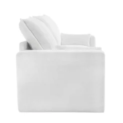 3 Seat Sofa With Removable Cushions And 2 Pillows, Teddy Fabric Upholstered Couch-ModernLuxe -ModernLuxe GUEST 621d1a82 c05a 47e3 b226 8531e23ad81b