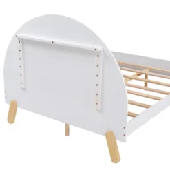 Wooden Platform Bed With Curved/Unicorn Shape Headboard-ModernLuxe -ModernLuxe GUEST 632eee82 0e0d 4bf3 a16b df548cb8dbb7