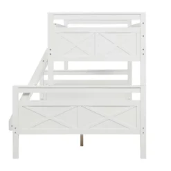 Twin Over Full Bunk Bed With Ladder And Safety Guardrail-ModernLuxe -ModernLuxe GUEST 651b8b93 efa0 4535 8da8 d1ccc4818138