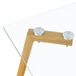 Modern Minimalist Rectangular Glass Dining Table For 4-6 People, Transparent - ModernLuxe -ModernLuxe GUEST 65da99de 1a34 4d81 aeed adf618055baa