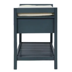 Entryway Storage Bench With Cushioned Seat, Shoe Rack And Drawers-ModernLuxe -ModernLuxe GUEST 66e00b81 66d3 464b 8951 6c4165c321cf