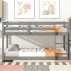 Twin Size Loft Bed With Safety Rail And Ladder-ModernLuxe -ModernLuxe GUEST 6800c18f 5474 40bb 8a7a 04a7003f3655
