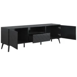 TV Stand For TVs Up To 70" With Adjustable Shelves, 1 Drawer And Open Shelves - ModernLuxe -ModernLuxe GUEST 68f43c32 55e7 4c42 9d94 e299d41c8a41