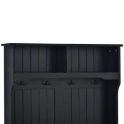 33.5" 3-in-1 Design Hall Tree With 4 Hooks, Coat Hanger And Entryway Storage Bench - ModernLuxe -ModernLuxe GUEST 69944d80 46c0 44fe a2ea df4ab77fc666