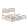 Classic Upholstered Platform Bed With Metal Frame And Solid Wood Ribs, Light Gray-ModernLuxe -ModernLuxe GUEST 6a6a19c8 8069 47f0 abee 67d3b4bb9364