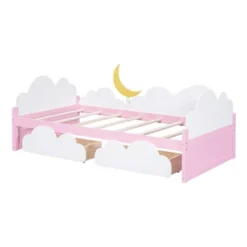 Twin Size Platform Bed With Clouds And 2 Drawers - ModernLuxe 15 Twin Size Platform Bed With Clouds And 2 Drawers - ModernLuxe -ModernLuxe GUEST 6a706777 8809 4951 943a 542e386aa80c