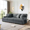 Modern Upholstered 3-Seat Sofa With 4 Pillows-ModernLuxe -ModernLuxe GUEST 6b07997a a481 4c0b bc2c 00d39faa4c2b