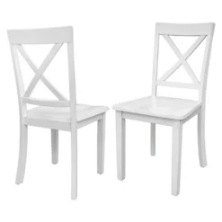 5-Piece Solid Wood Dining Table And Chairs Set, White - ModernLuxe -ModernLuxe GUEST 6c4b5584 d204 4ab2 ace8 565ccc928bfe