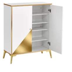 Modern Elegant Storage Cabinet, Gold+White - ModernLuxe -ModernLuxe GUEST 6dcdd5a0 e7d1 4372 8a5a 282e2a90de05