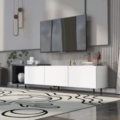 Mondern Stylish TV Stand Storage TV Cabinet For TVs Up To 80"-ModernLuxe -ModernLuxe GUEST 6e0a36bb d0fb 4999 bd81 0ec2e5da2c68