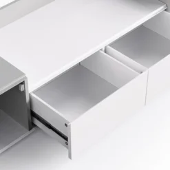 Modern TV Stand For 70" TV With Large Storage And Magnetic Doors, White - ModernLuxe -ModernLuxe GUEST 6ed69fa6 6fae 4c64 8ae2 98e7d9a54a1f