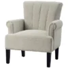 Accent Rivet Tufted Polyester Armchair-ModernLuxe -ModernLuxe GUEST 6ee3718c b014 4727 b706 948c72867a4a