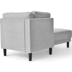 65" Mid-Century Upholstered Fabric Corner Chaise Lounge Chair-ModernLuxe -ModernLuxe GUEST 6f4ed595 79ac 47ee b3ac 46e2b5563d6a