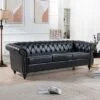 84.65" Chesterfield Rolled Arm 3 Seater Upholstered Sofa, Tufted Sofa Couch-ModernLuxe -ModernLuxe GUEST 6ff067df 7f6f 47e5 9d41 baccad7f2a8f
