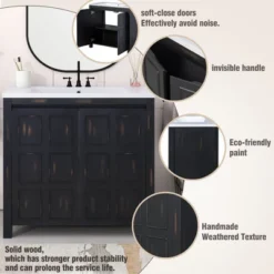 36" Bathroom Vanity With Sink, Espresso - ModernLuxe -ModernLuxe GUEST 70bd7795 4732 4d9c 984d 431239facfb3