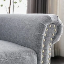 Push Back Linen Tufted Recliner Armchair - ModernLuxe -ModernLuxe GUEST 71fda3c6 e14e 4fbb bb65 438fe6931fe6